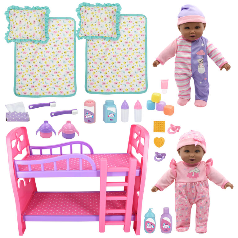 Little Darlings 12" Bedtime Twins AA