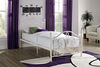DHP - Bombay Twin Metal Bed, White