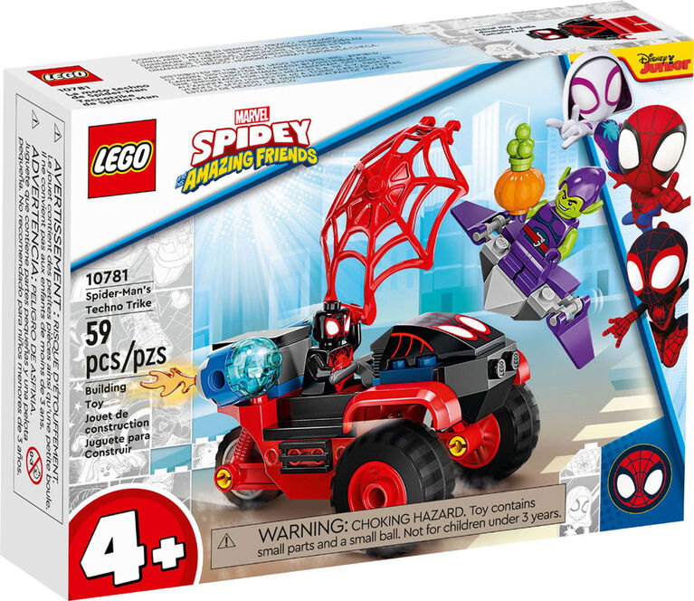 LEGO Marvel Spidey And His Amazing Friends Miles Morales: Spider-Man's Techno Trike 10781 (59 Pieces)