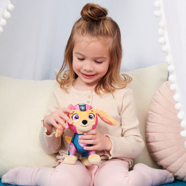 PAW Patrol, Aqua Pups Skye, Stuffed Animal Plush Toy, 8-inch
