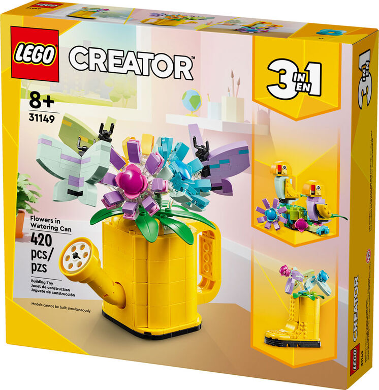 LEGO Creator Des fleurs dans un arrosoir 3en1 Jouet 31149