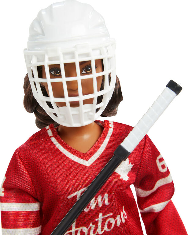 Poupée Barbie Tim Hortons de collection vêtue d'un uniforme de hockey