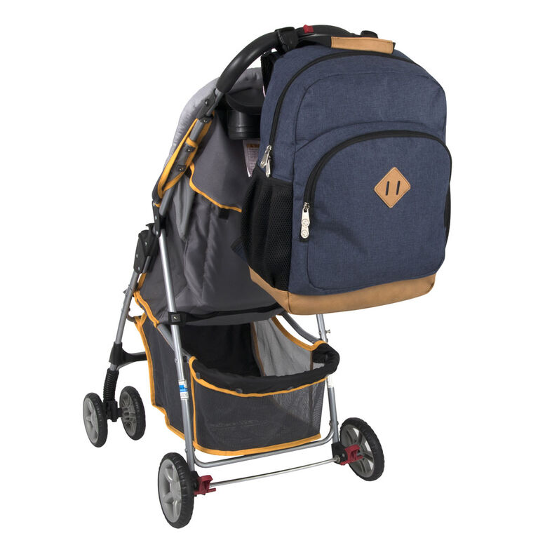 Sac à dos à langer Grayson de Fisher Price, Denim