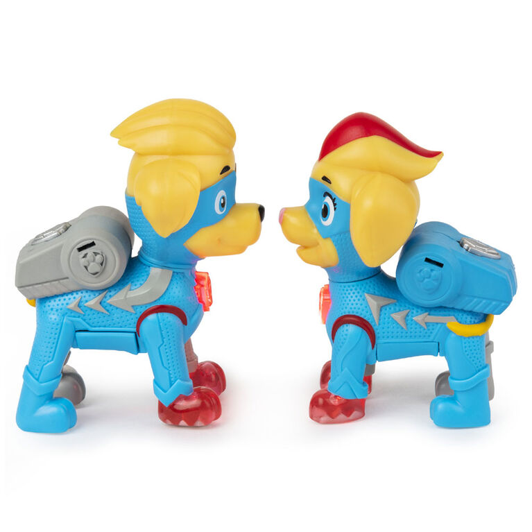 PAW Patrol, Mighty Pups Super PAWs, Mighty Twins Light Up Figures 2Pack Toys R Us Canada