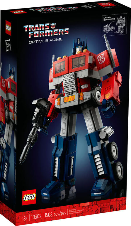 LEGO Optimus Prime 10302 Building Kit (1,508 Pieces)