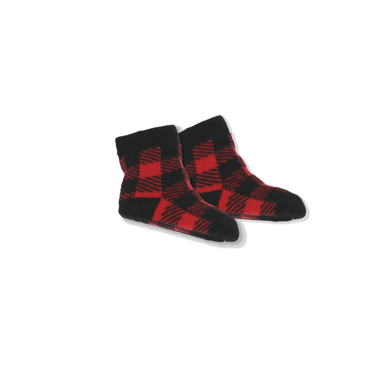Red Buffalo Bear Bib And Sock Set