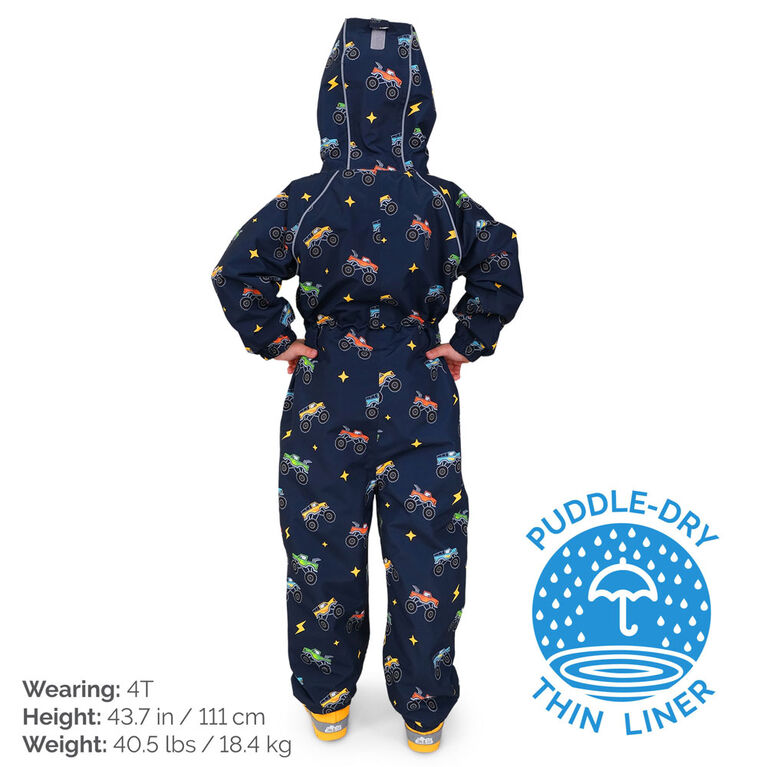 Combinaisons de Pluie Légères pour Enfants | Gros Camions - 1T (1-2A)