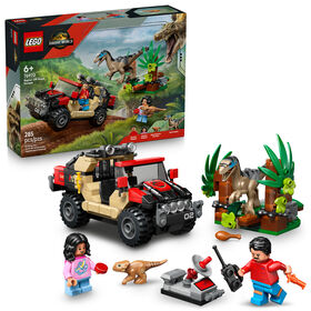 LEGO Jurassic World L'Évasion Hors Route du Raptor, Jouet de Dinosaure, Ensemble de Construction pour Enfants 76972