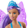 Poupée Fée Barbie Dreamtopia, 30,5 cm (12 po), Cheveux Violets, avec Ailes et Diadème