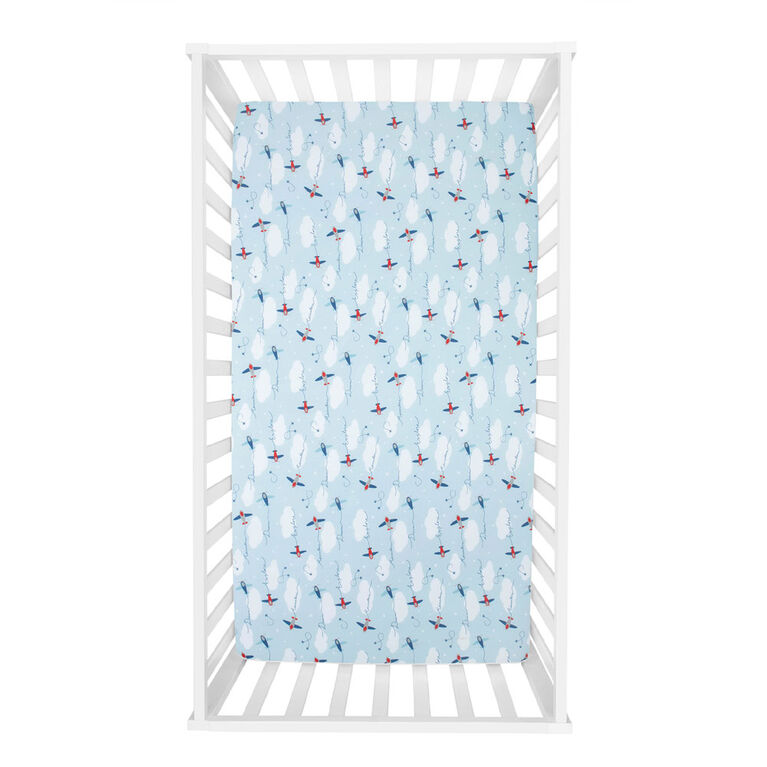Ensemble de draps-housses en microfibre 2 pièces d'avions par SAMMYetLOU
