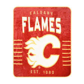 Couverture douce en peluche des Flames de Calgary de la LNH (60 x 70 pouces)