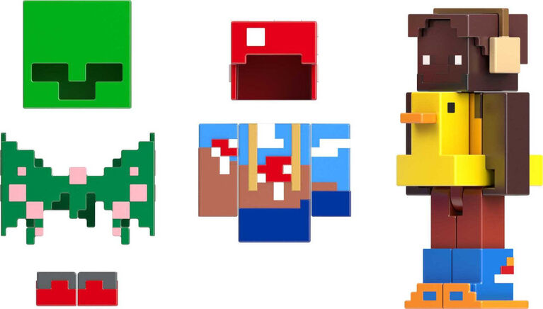 Minecraft Creator Series Bell Bottoms + Mushroom Hat Figures