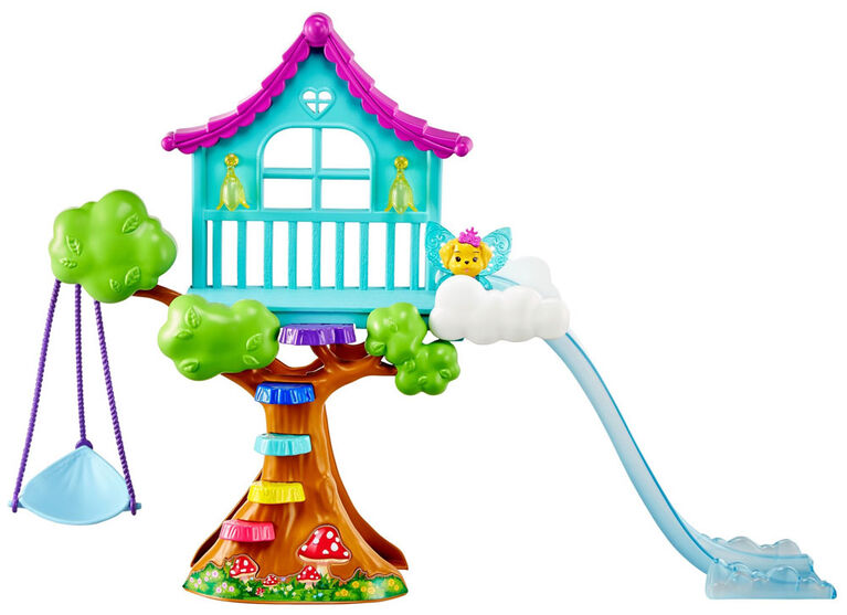 ​Barbie Dreamtopia Chelsea Fairy Doll and Fairytale Treehouse Playset with Seesaw, Swing, Slide, Pet and Accessories