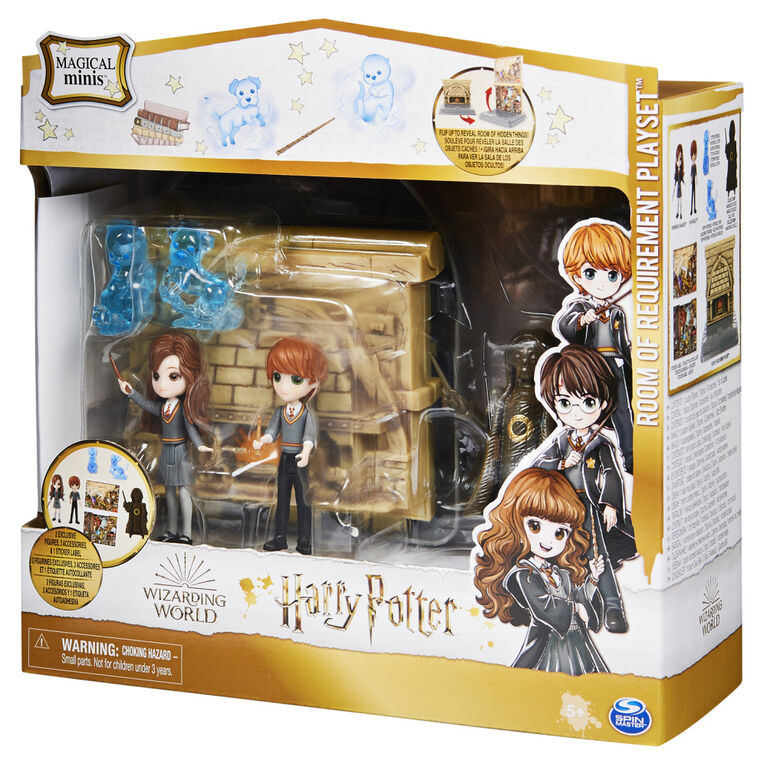 Wizarding World Harry Potter, Room of Requirement 2-in-1 Transforming Playset with 2 Exclusive Figures and 3 Accessories