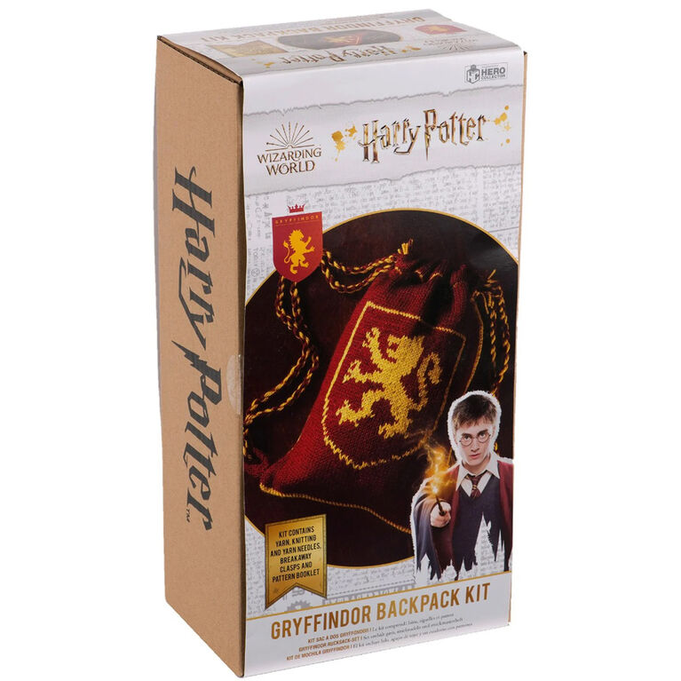 Kit De Tricot De Sac À Dos Réversible - Harry Potter Hogwarts Gryffindor