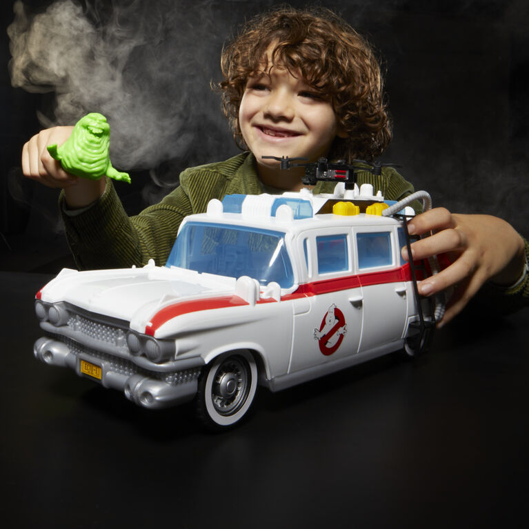 Ghostbusters Track & Trap Ecto-1 Toy Car & Fright Features Ecto-Stretch Tech Slimer, Ghostbusters Toys for Kids, Ages 4+