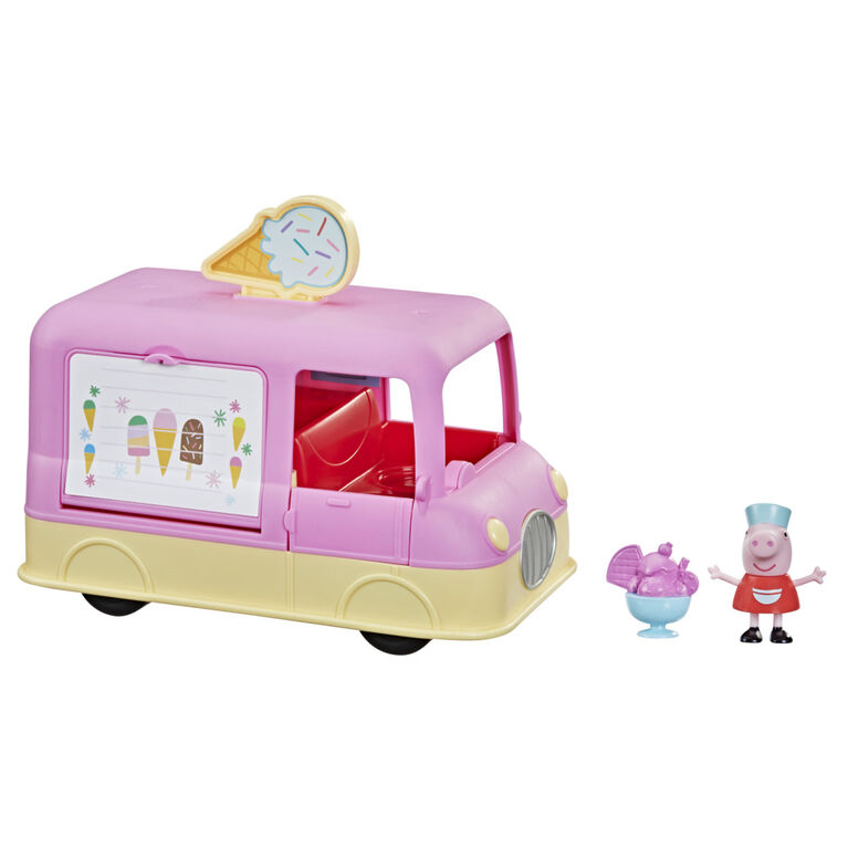Peppa Pig Peppa's Adventures Peppa's Ice Cream Truck Vehicle Preschool Toy - French Edition - R Exclusive