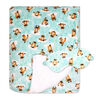 Jesse & Lulu Lounge Blanket with Sleep Mask: Aqua Sloth