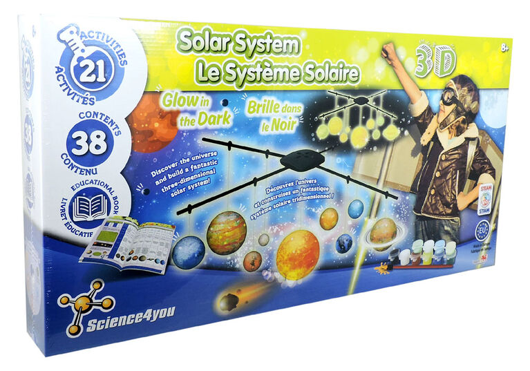 Science4You - Le Système Solaire 3D Brille Dans Le Noir.