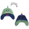 FlapJackKids - Baby, Toddler, Kids, Boys - Water Repellent Trapper Hat - Sherpa Lining - Dino/Astronaut - Large 4-6 years