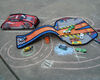 Hot Wheels ZipBin 45 Car Crash Red Racer Backpack w/ Car