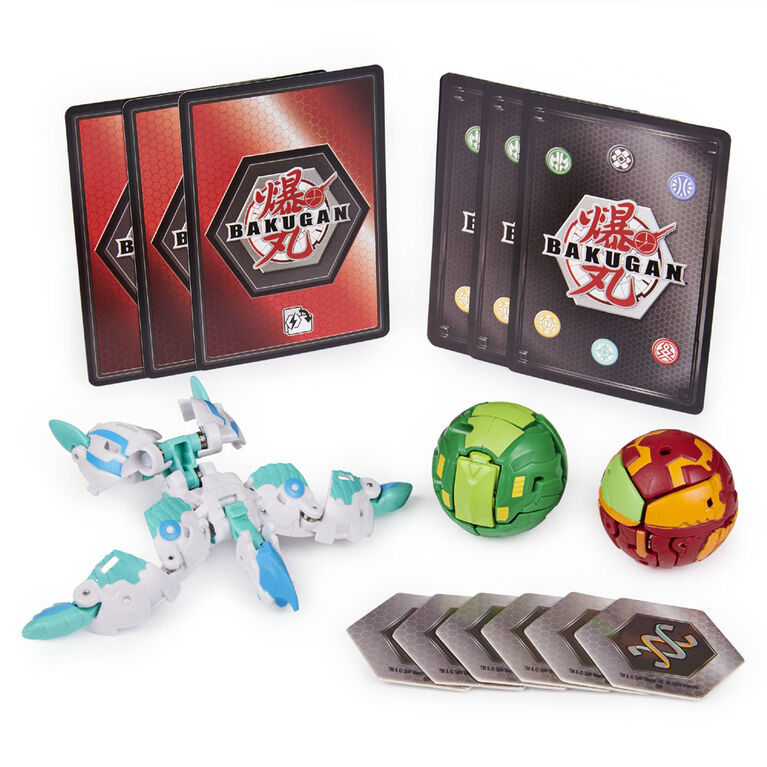 Bakugan Starter Pack 3-Pack, Haos Pyravian, Collectible Action Figures