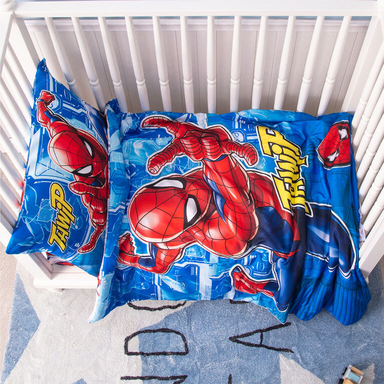 EXPRESSIONS Marvel Spider-Man Couette réversible pour enfants – Taille  double/complète, 183 x 218,4 cm – Cadeau d'anniversaire (produit officiel  Marvel) : : Maison