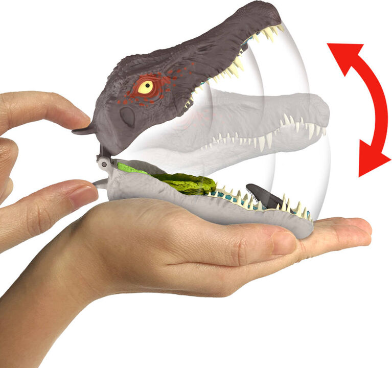 Jurassic World Rebirth Micro Adventure Playset Spinosaurus Head, Interactive Features & Figures