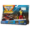 Monster Jam, Official Pirate's Curse 1:64 Scale Monster Truck and 5-Inch Captain Black Creatures Action Figure Set