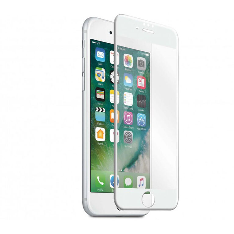 Blu Element 3D Curved Glass pour iPhone 8/7/6S/6 White (BTGI8GCW)