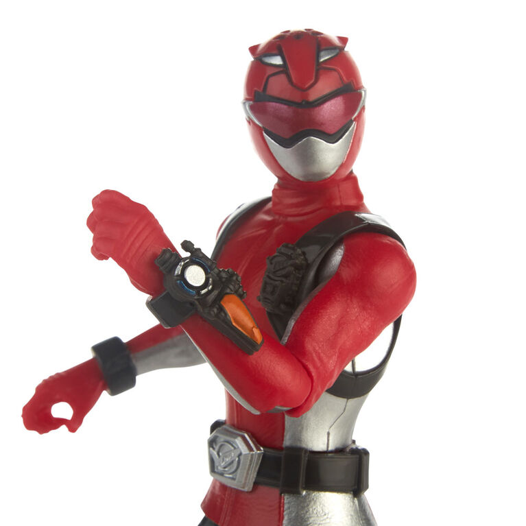 Power Rangers Beast Morphers - Figurine jouet de 15 cm Ranger rouge.