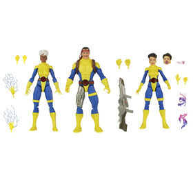 Hasbro Marvel Legends Series: Marvel's Forge, Storm, and Jubilee X-Men 60th Anniversary Marvel Action Figure Set, 6 inch action figures