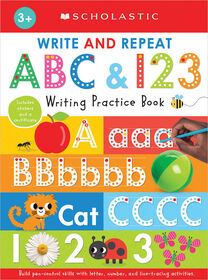 Scholastic Early Learners Learn to Write ABC and 123 Workbook - Édition anglaise