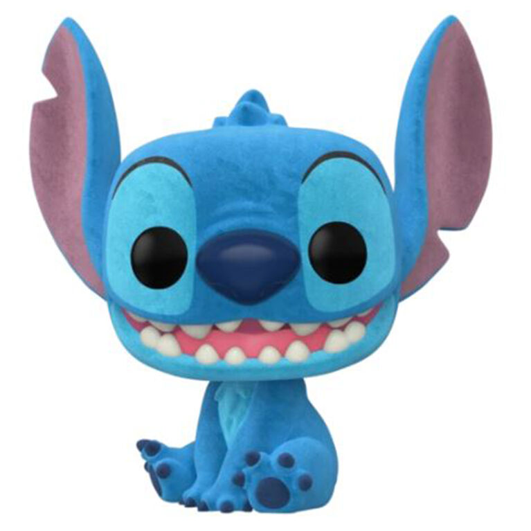 Funko POP! Disney: Lilo and Stitch - Seated Stitch (Flocked) - R Exclusive