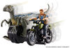 Jurassic World Rip Run Dinos Velociraptor "Blue