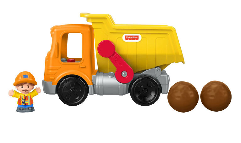 Fisher-Price - Little People - Camion à benne Travail en equipe - Édition anglaise