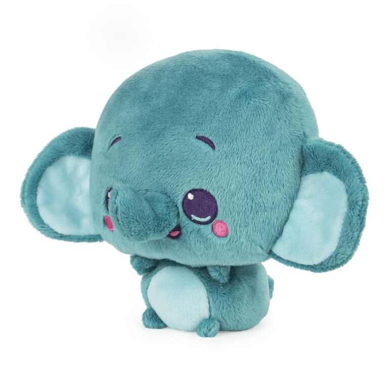 GUND Drops, Tony Trunks, Animal en peluche expressif premium, turquoise, 15,2 cm