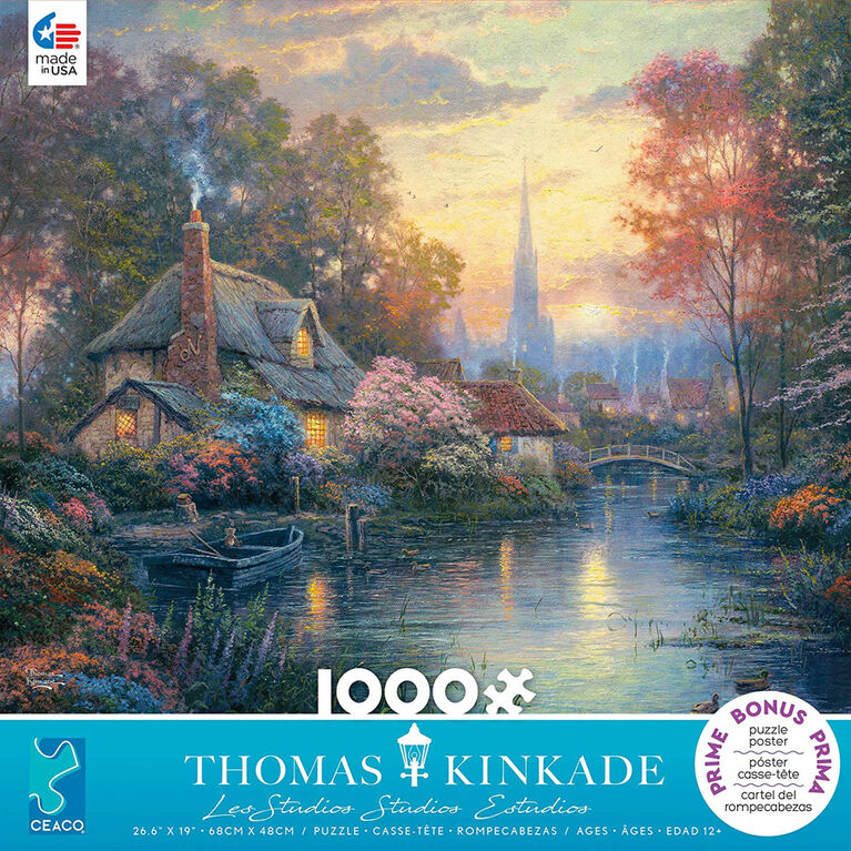 Ceaco Thomas Kinkade 1000-Piece Puzzle Nanette's Cottage
