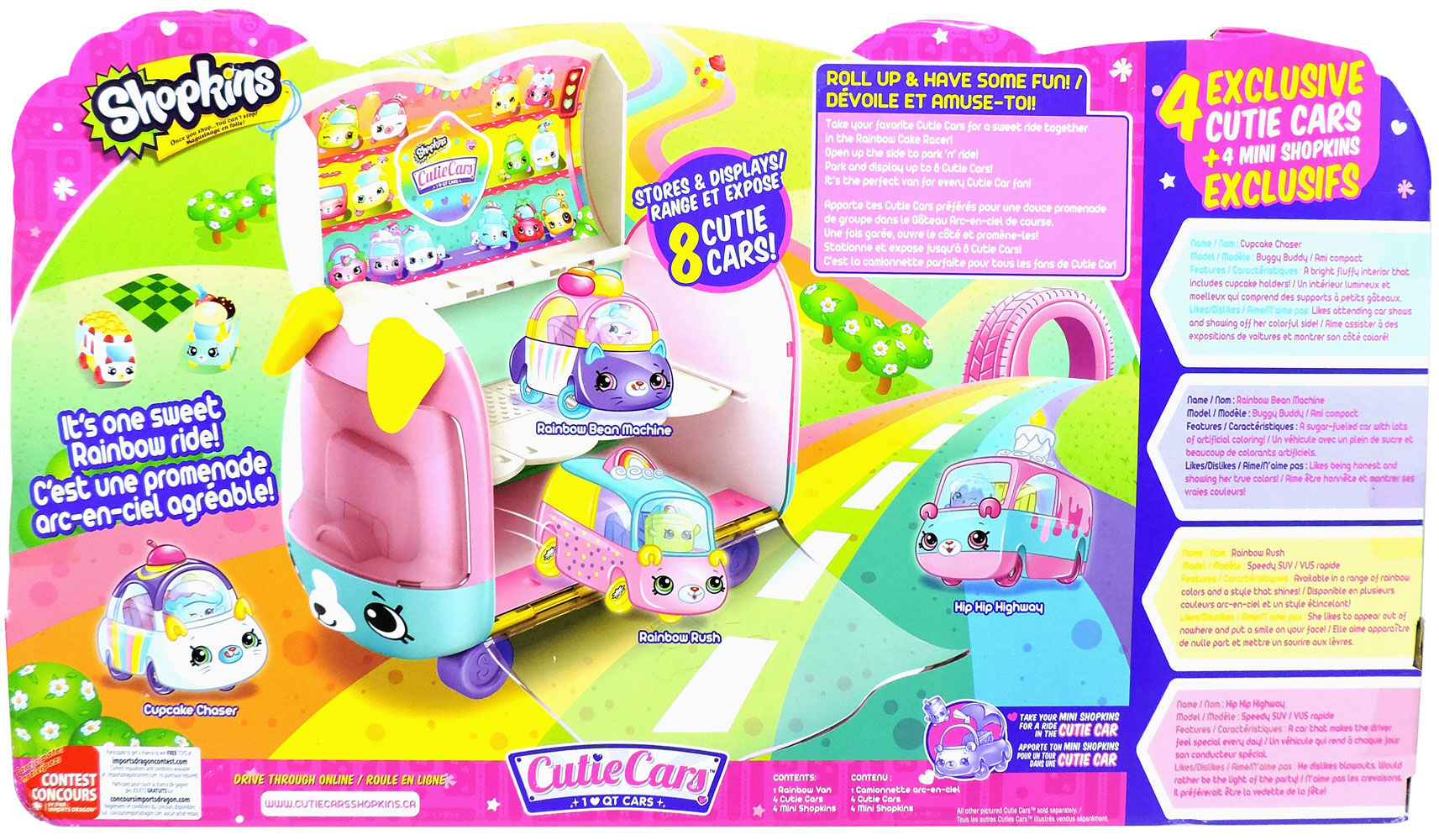 shopkins cutie cars collectors rainbow cake cupcake van