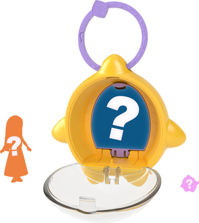 Disney's Wish Star Reveals Mini Doll Surprise, Keychain Compact with Character Doll & Accessory (Styles May Vary)  