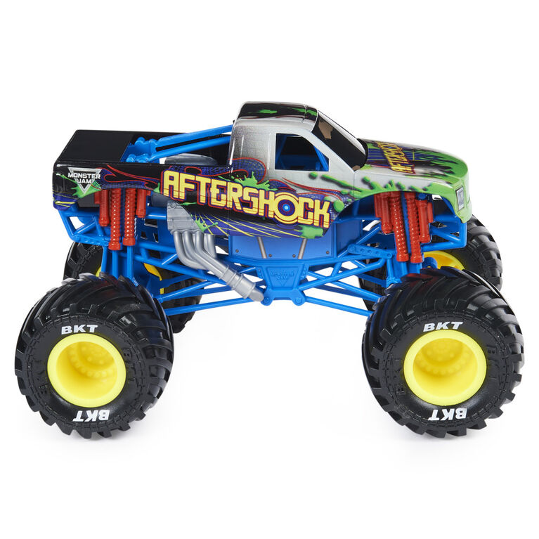Monster Jam, Official Aftershock Monster Truck, Collector Die-Cast Vehicle, 1:24 Scale
