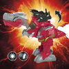 Power Ranger Battle Attackers Dino Fury Zord champion tyrannosaure, figurine électronique