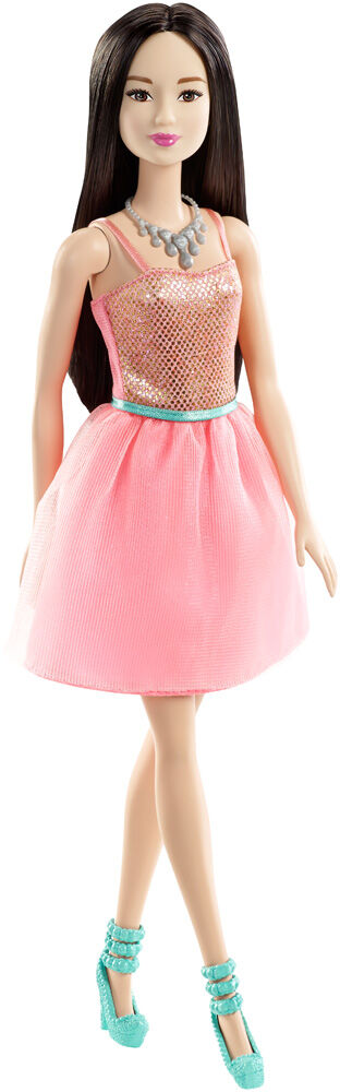 Barbie Glitz Doll Coral Dress