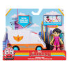 Disney Junior Firebuds, Violet and Axl, Action Figure and Ambulance Toy with Interactive Eye Movement