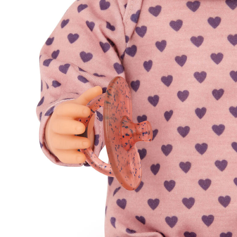 Lullababy - Doll with Pink Onesie & Rocking Bassinet
