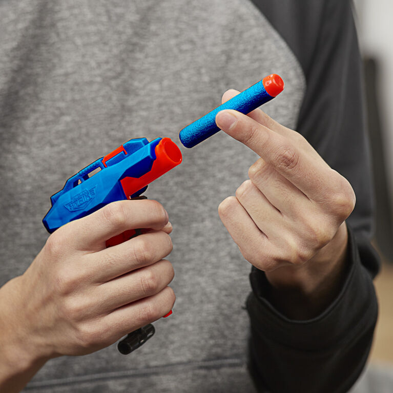 Nerf Alpha Strike Slinger SD-1 Single-Fire Dart Blaster - Includes 2 Official Nerf Elite Foam Darts -- Easy Load Prime Fire