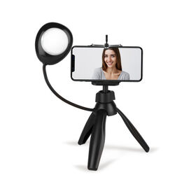 Tri-Pod pour selfie avec anneau lumineux