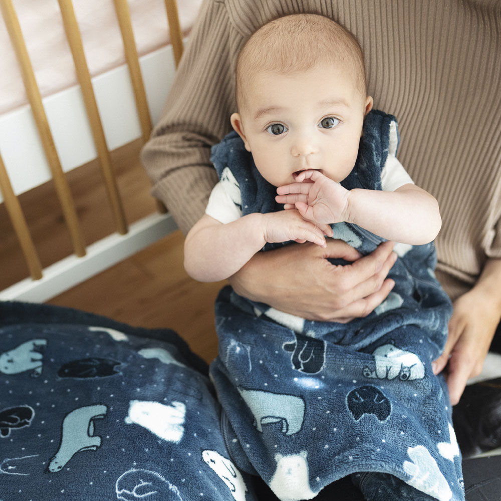 Perlimpinpin-Plush Sleep bag-BEARS (1,5 TOG) -18-36 months