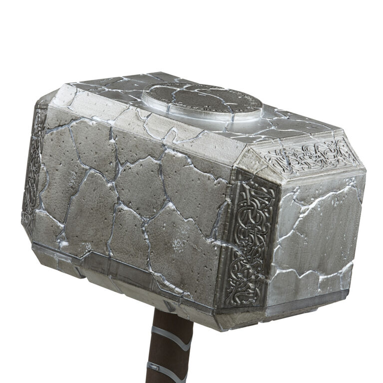 Marvel Legends Mighty Thor Mjolnir Premium Electronic Roleplay Hammer with lights and sound FX, Mighty Thor Love and Thunder Roleplay Item
