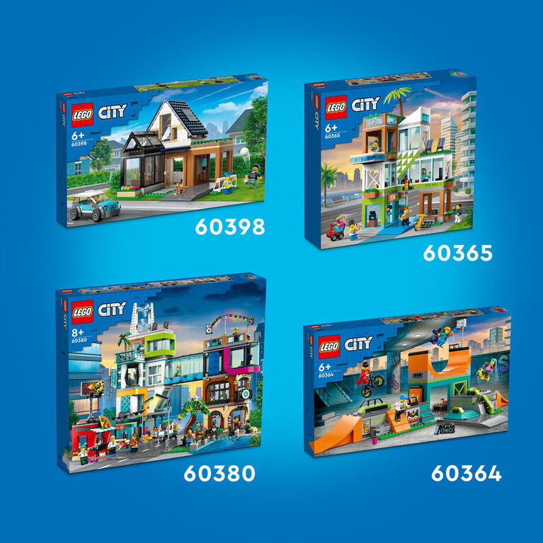 LEGO City Ice-Cream Shop 60363 Building Toy Set for Kids Aged 6+ (296 Pieces)